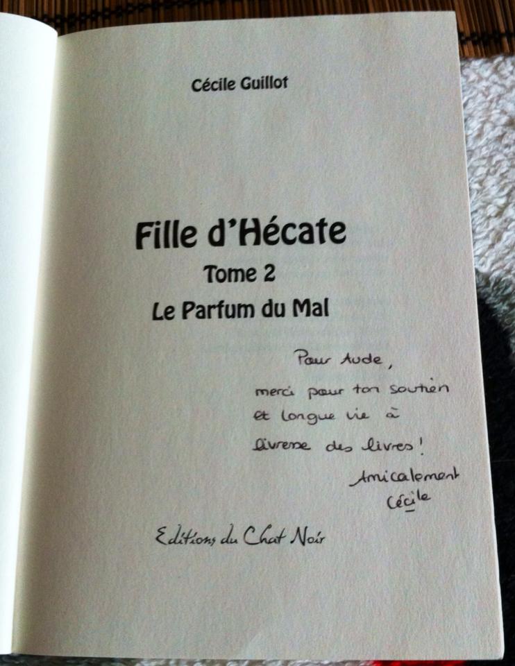 Dédicace de Cécile Guillot